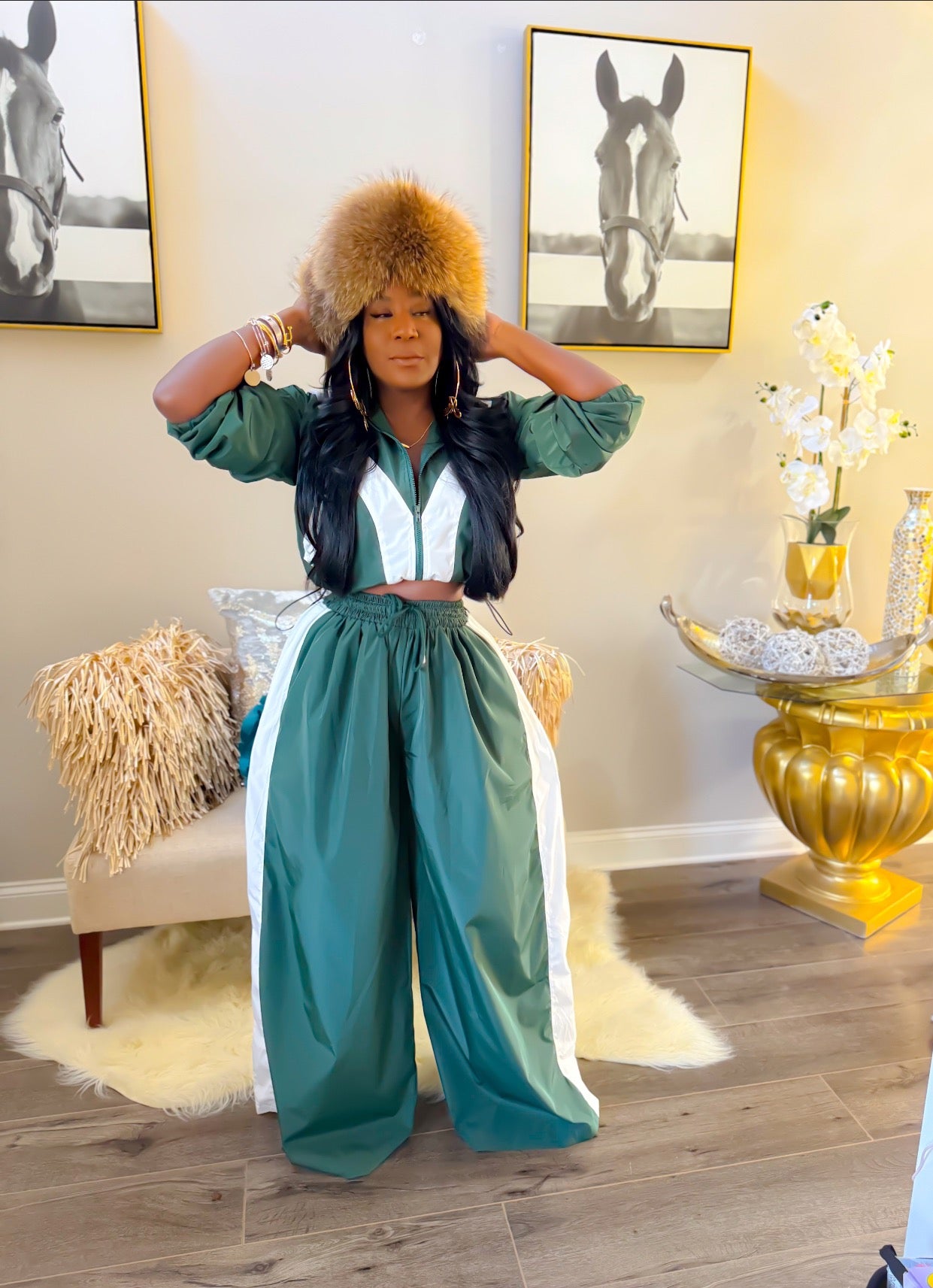 Tan High End Fur Hat