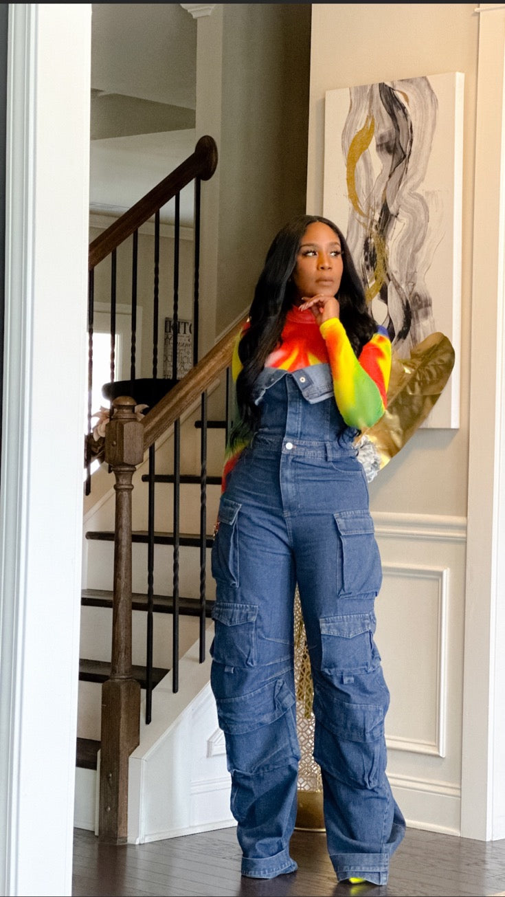 |Denim Era Jumpsuit|