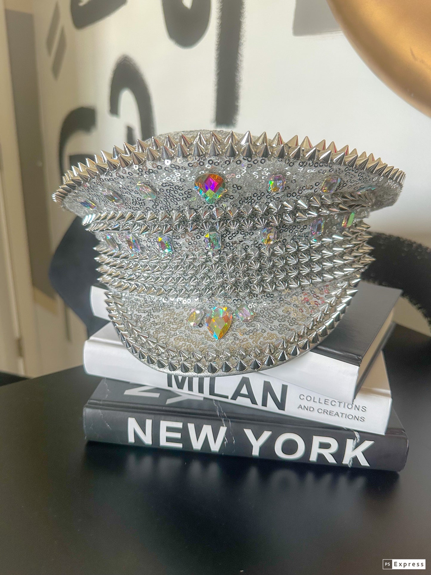 Studded Sequin Hat