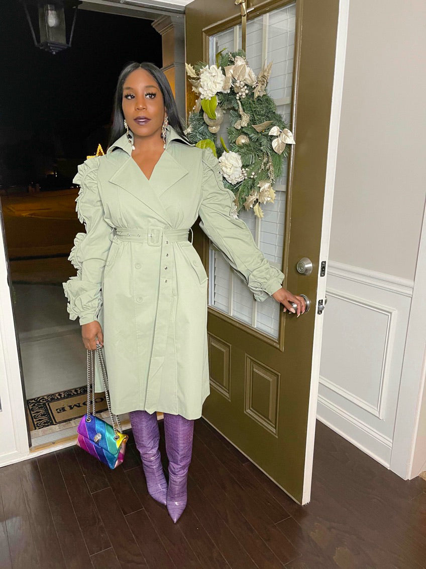 Trenches Ruffle Coat/Dress