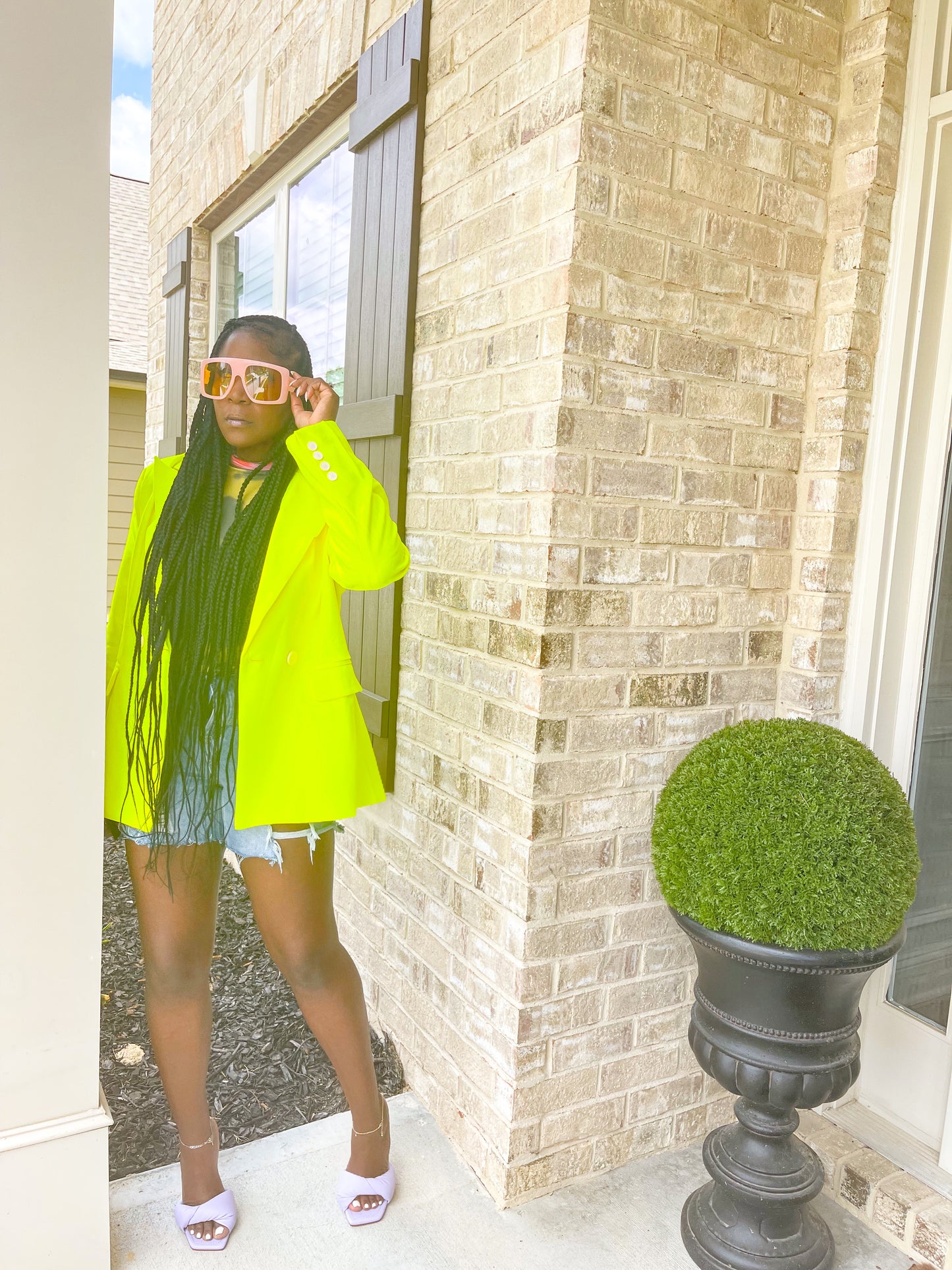 Neon Lemon Drop |Blazer