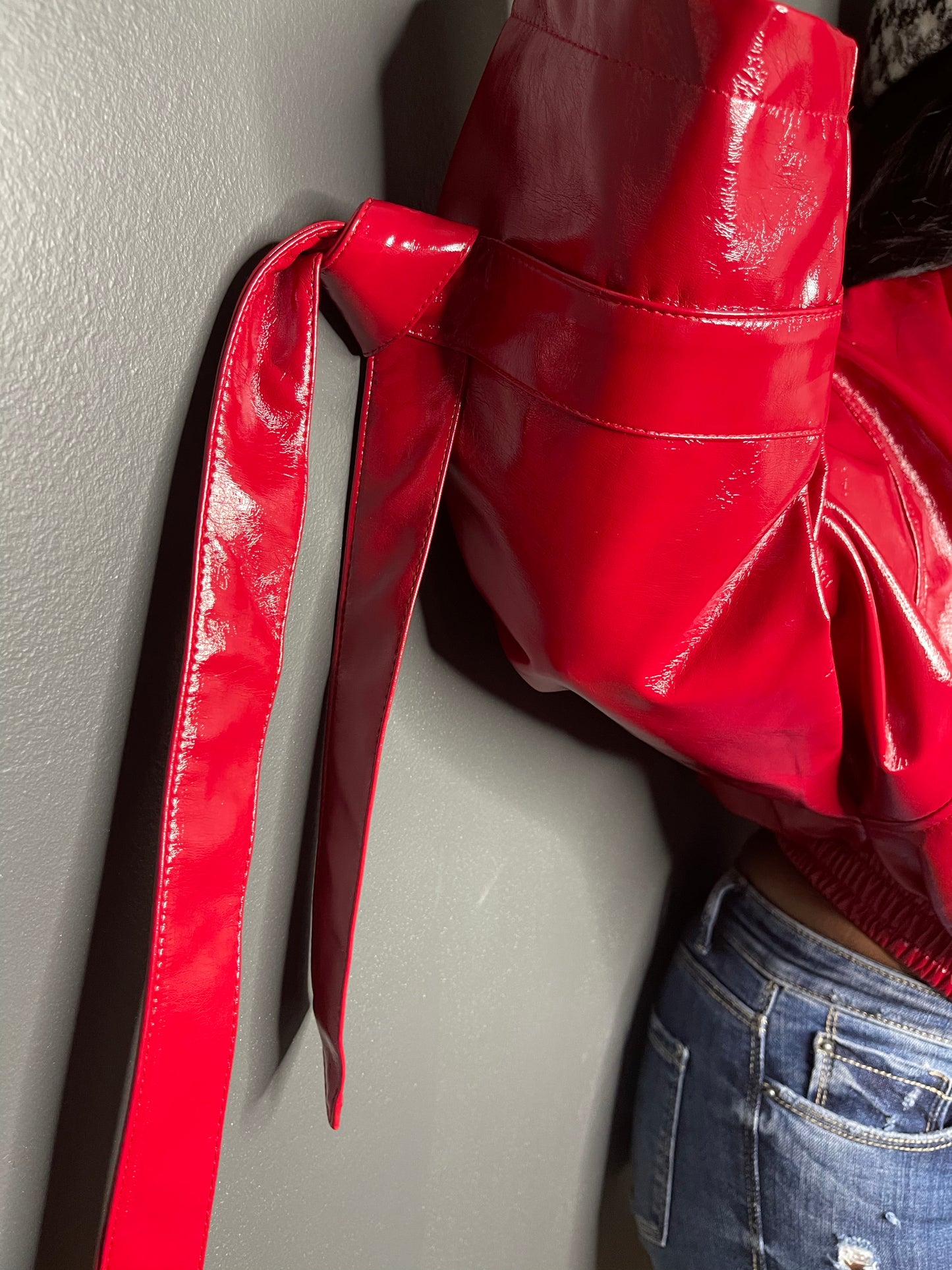 Snatched| Vegan Patent Leather Jacket