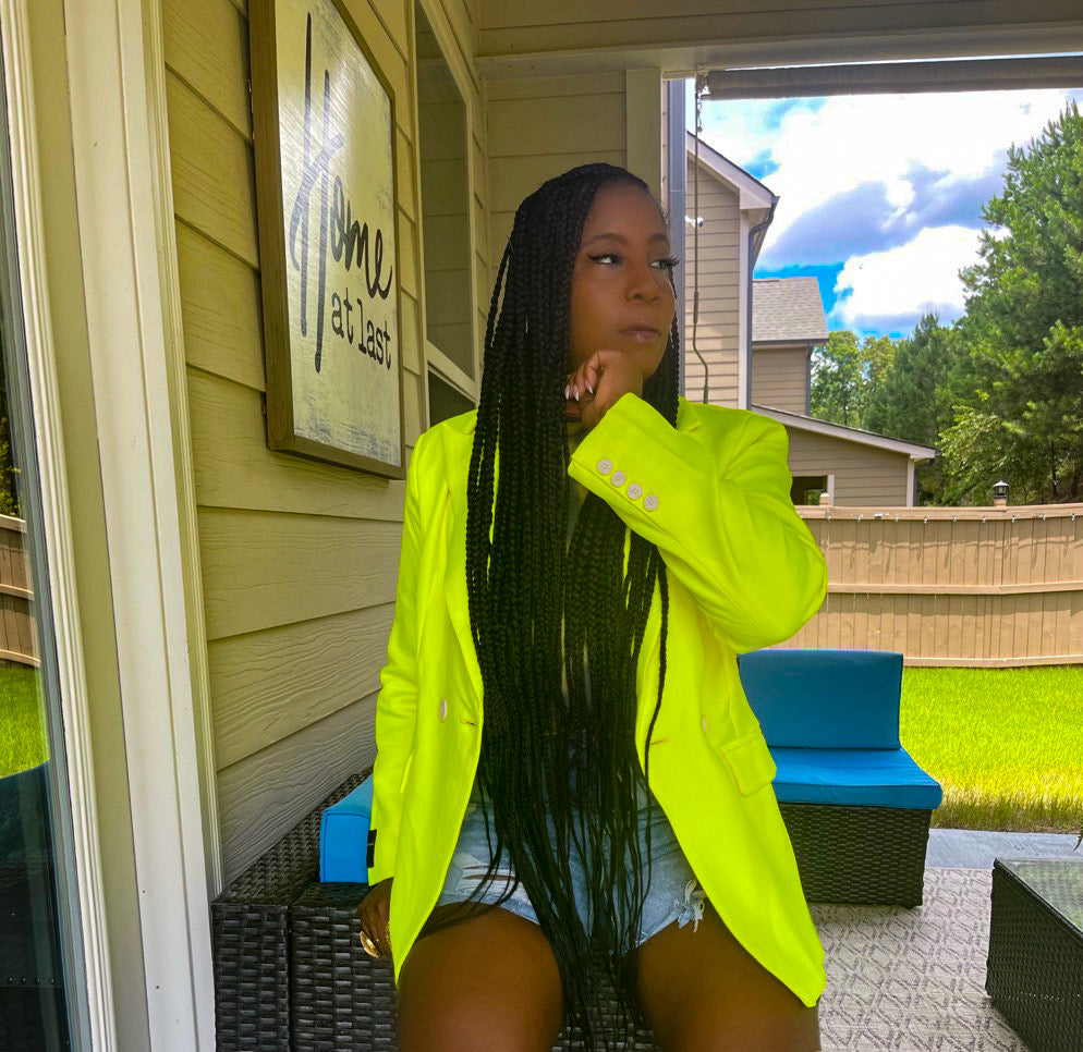 Neon Lemon Drop |Blazer