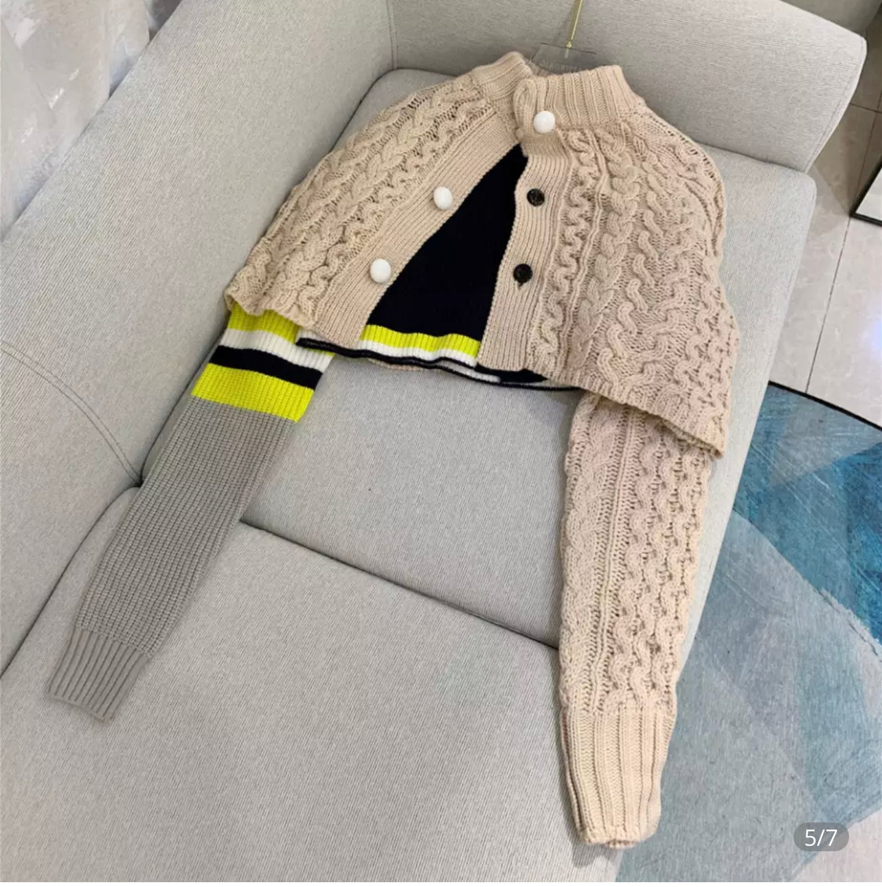Cropped 2 Piece Poncho| Set