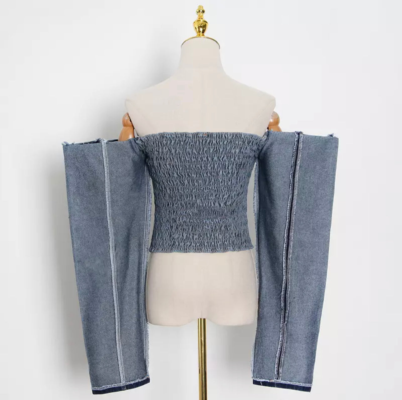 “HANG TIME”| Denim Top