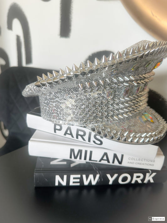 Studded Sequin Hat