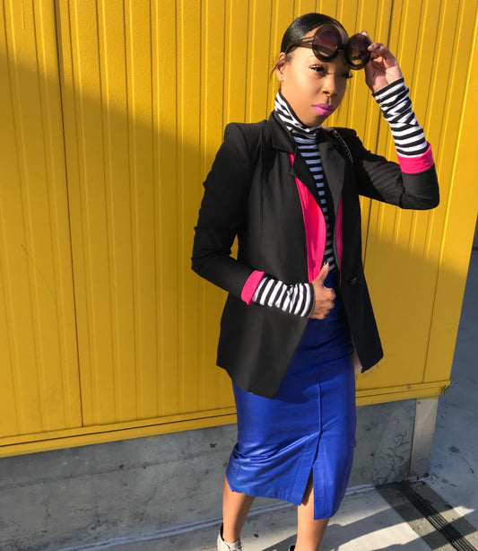 Jack Black Pink Detailed Blazer