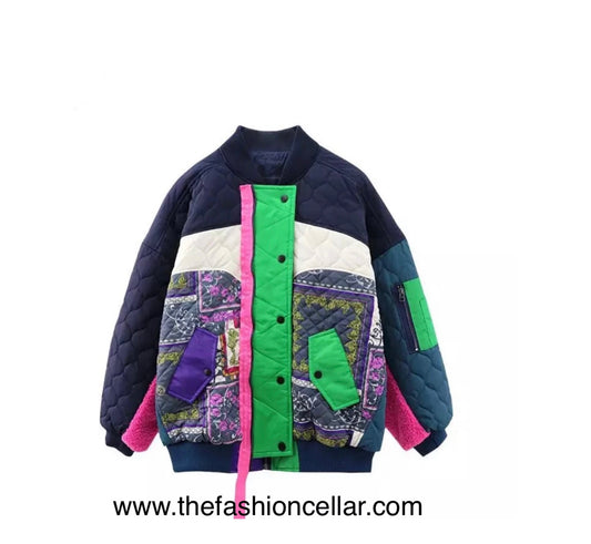 2 in one Quilted Zipper| Bomber