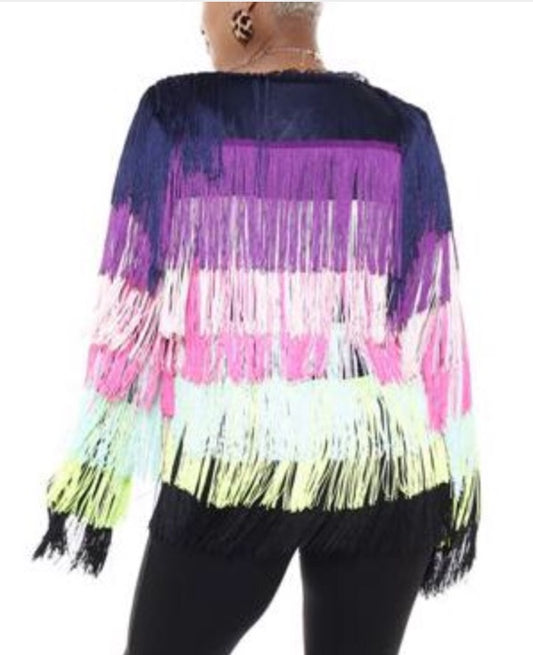 Fancy Fringe Cardigan Jacket